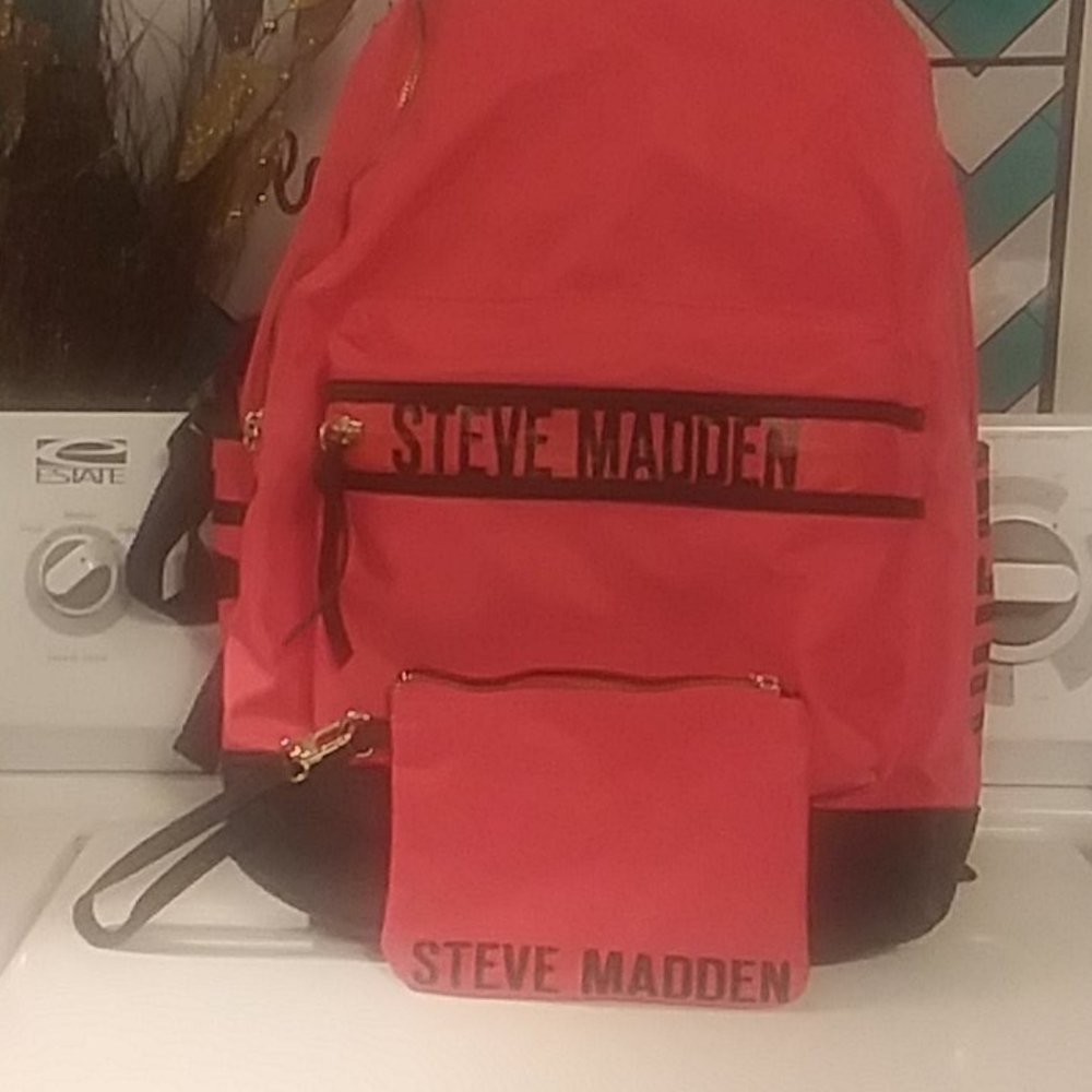 Womens back pack and matching wallet
